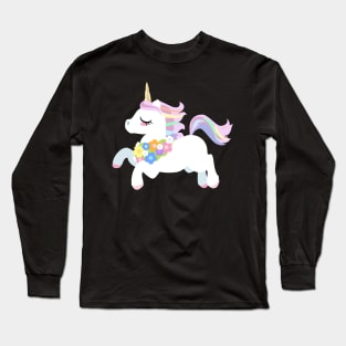 Cute Unicorn Long Sleeve T-Shirt